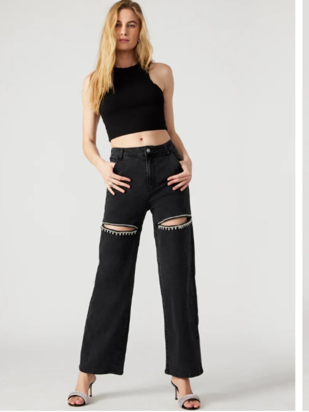 NWT Steve Madden Taylor jean, black denim, size 27